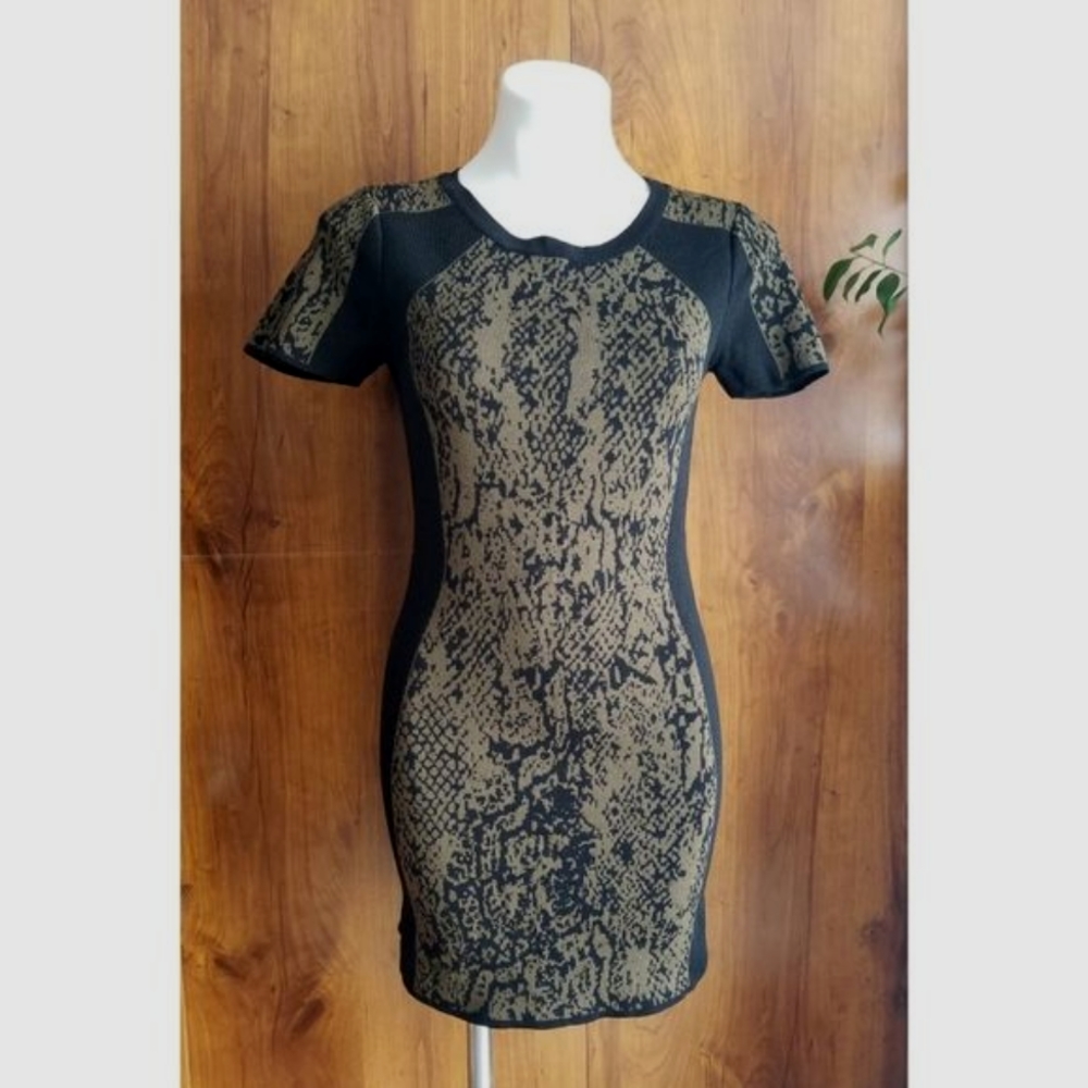 W118 Walter Baker Snake Pattern Mini Dress